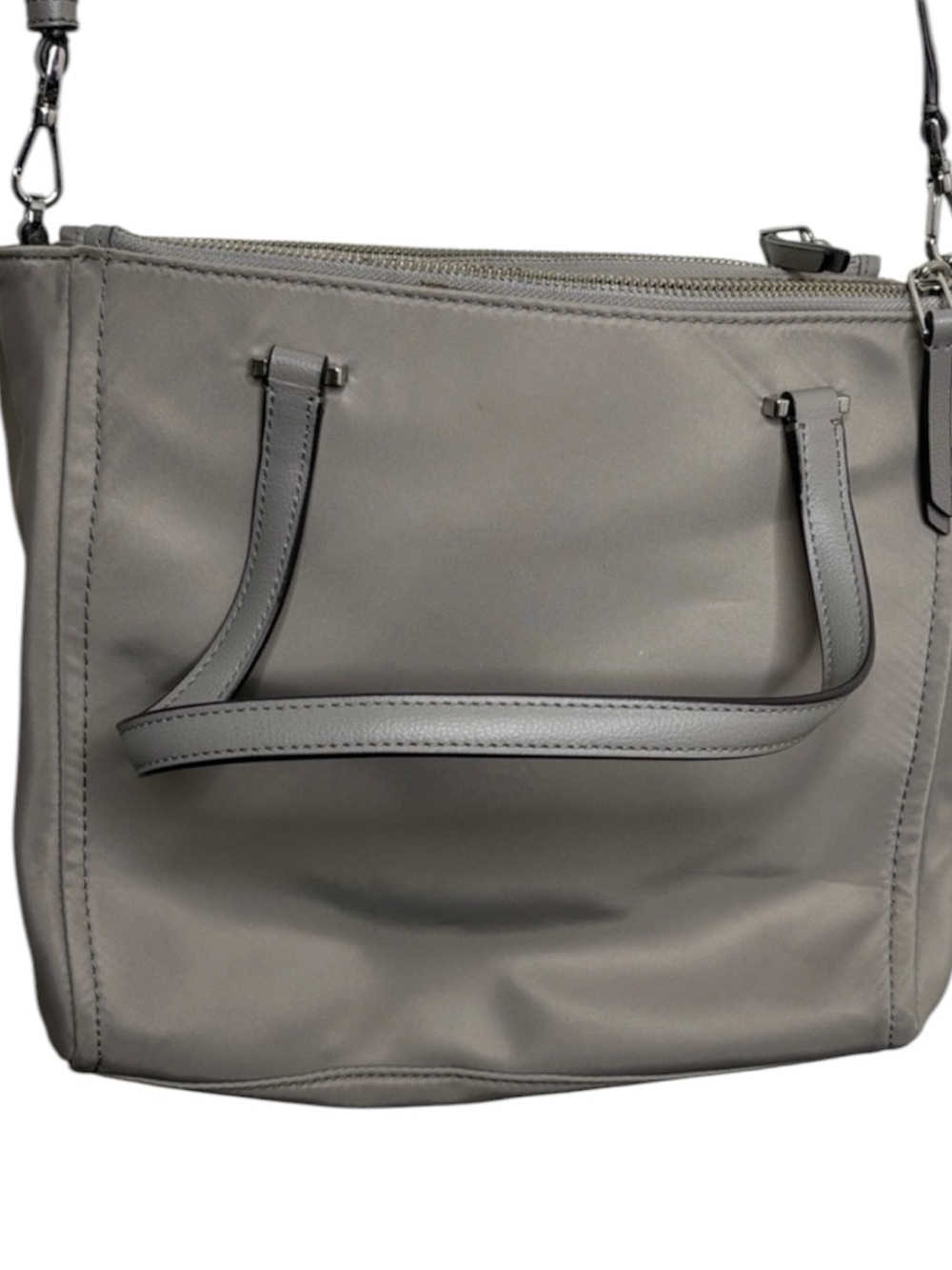Kate Spade Dawn Grey Nylon Tote Bag BLEMISH - Picture 6 of 8